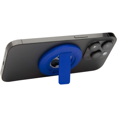 Logotrade werbemittel das Foto: Ain Magnetische Smartphonehalterung  aus recyceltem Kunststoff mit Flaschenöffner 