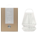 Originalhome Lampion tragbarer Lampenschirm aus recyceltem Material, Hellgrau