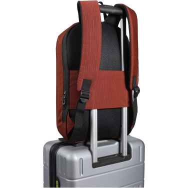 Logotrade Firmengeschenke das Foto: Luma 15" GRS Laptop-Rucksack aus recyceltem Material mit Diebstahlschutz 10L