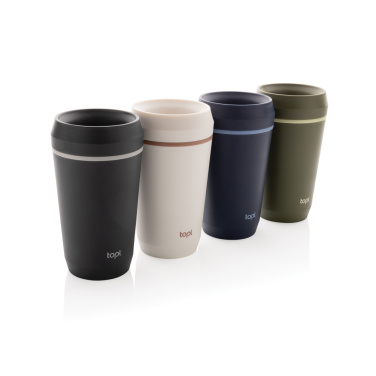 Logotrade Geschäftsgeschenke das Foto: Topl-Becher aus rec. Kunststoff mit 360-Grad-Deckel 354ml