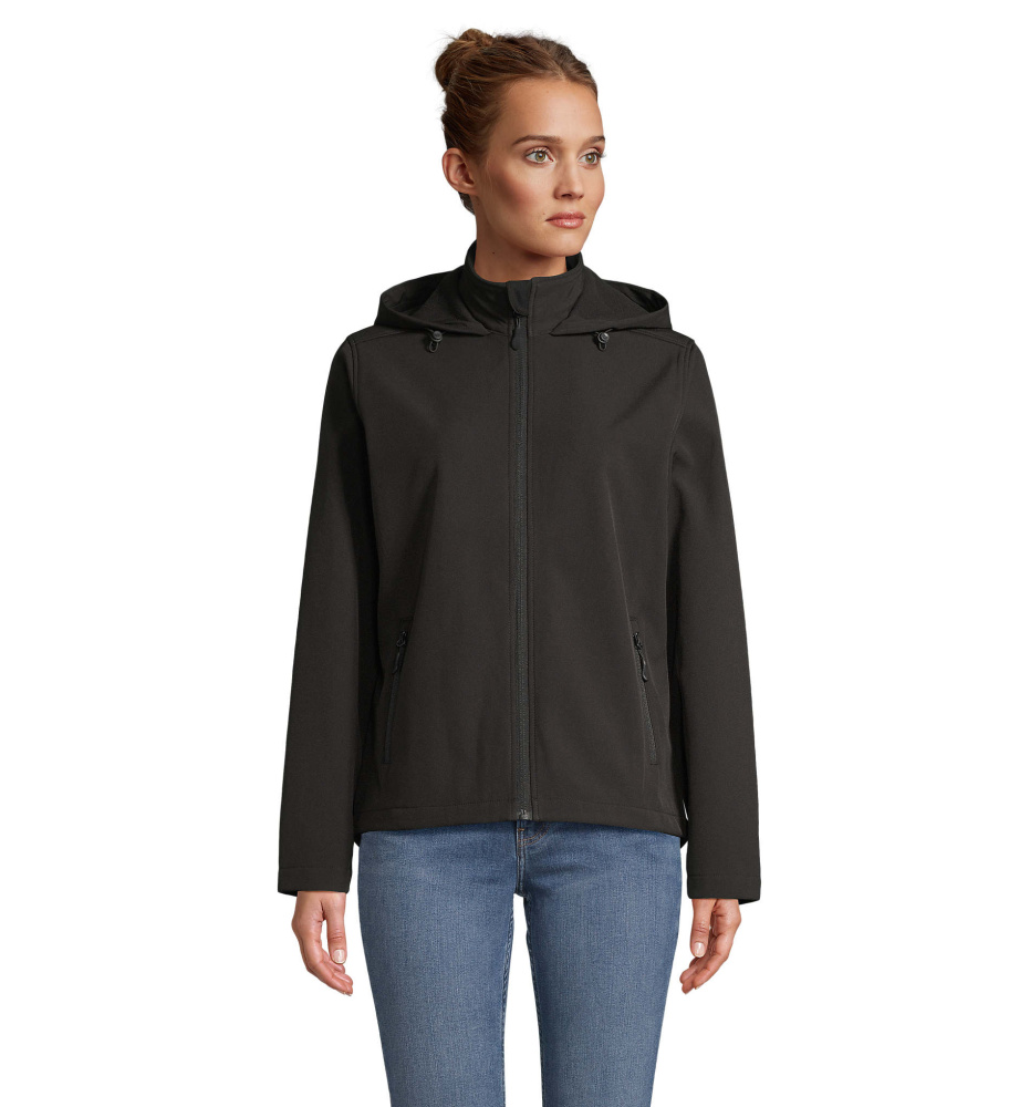 Logotrade Werbeartikel das Foto: RACE WOMEN HOODED JACKET