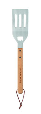 Logotrade werbemittel das Foto: Grill-Spachtel mit Buchenholz