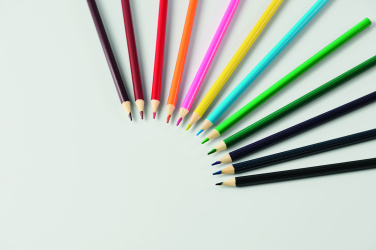 Logotrade Werbegeschenke das Foto: Malset mit 12 Buntstiften