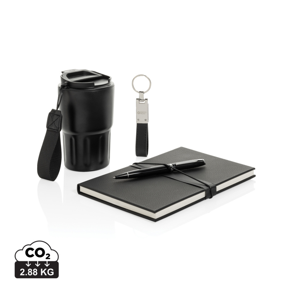 Logotrade werbemittel das Foto: Swiss Peak RCS Deluxe Business-Set mit Becher