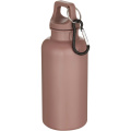 Oregon 400 ml einfarbige RS-zertifizierte Trinkflasche aus recyceltem Kunststoff mit Karabinerhaken, Altrosa