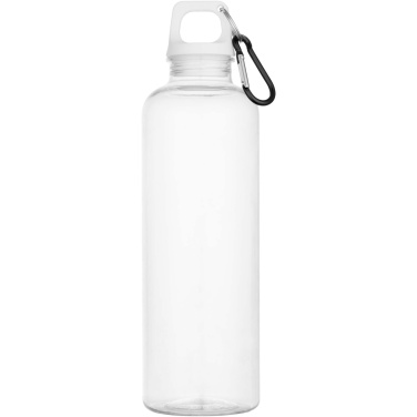 Logotrade Firmengeschenke das Foto: Oregon 750 ml RCS-zertifizierte Trinkflasche aus recyceltem Kunststoff mit Karabinerhaken