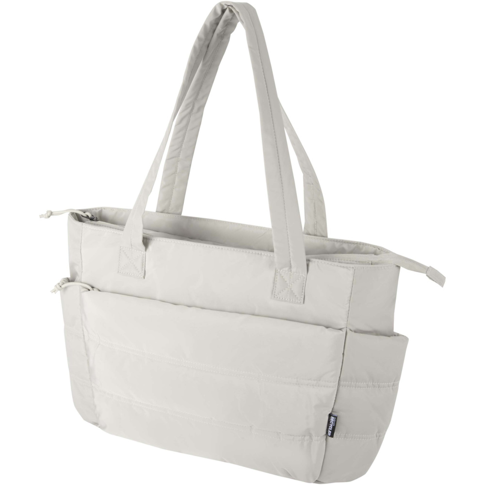 Logotrade Geschäftsgeschenke das Foto: Puffer 15,6" GRS recycelte Laptoptragetasche 18L