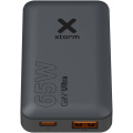 Xtorm 65 W Schnellladegerät für unterwegs mit Kabel und Reiseetui, Schwarz