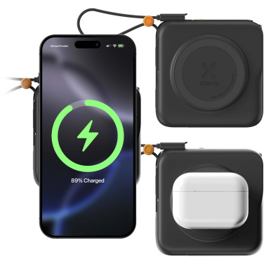 Logotrade Logogeschenke das Foto: Xtorm TravelPro 30 W, 10.000 mAh, 3 in 1 Reiseladegerät