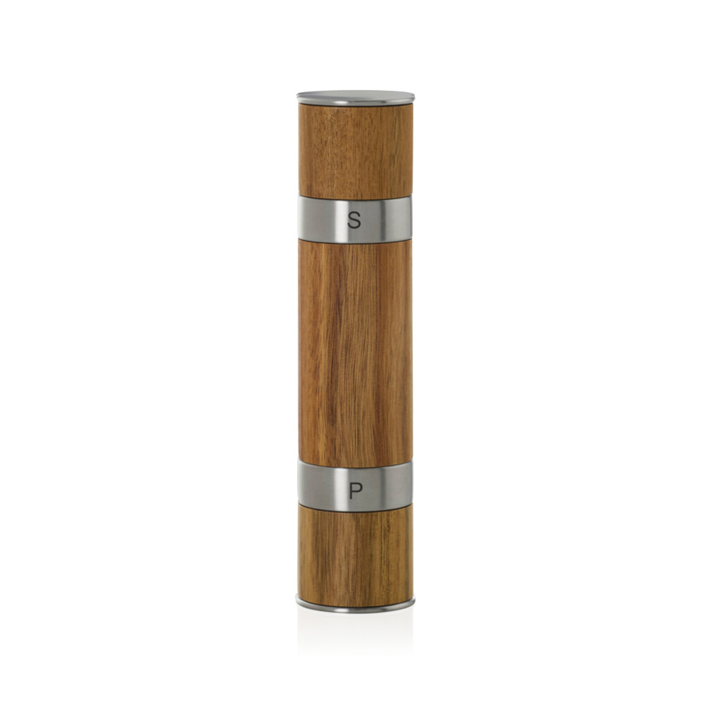 Logotrade werbemittel das Foto: AdHoc Duomill Doppelmühle für Pfeffer und Salz