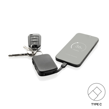 Logotrade Logogeschenke das Foto: Nexo RCS Key-Chain-Powerbank 2.000mAh mit integr. Kabeln