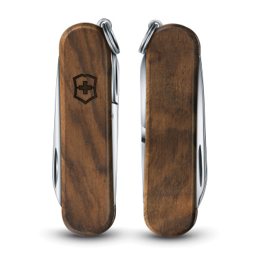 Logotrade Werbeartikel das Foto: VICTORINOX Pocket Knife Classic SD Wood 5 Funktionen