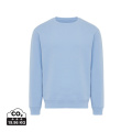 IQONIQ Torla Rundhals-Pullover aus recycelter Baumwolle, Himmelblau