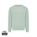 IQONIQ Torla Rundhals-Pullover aus recycelter Baumwolle, Eisberggrün