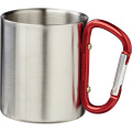 Alps 200 ml Isolierbecher mit Karabinergriff, Rot