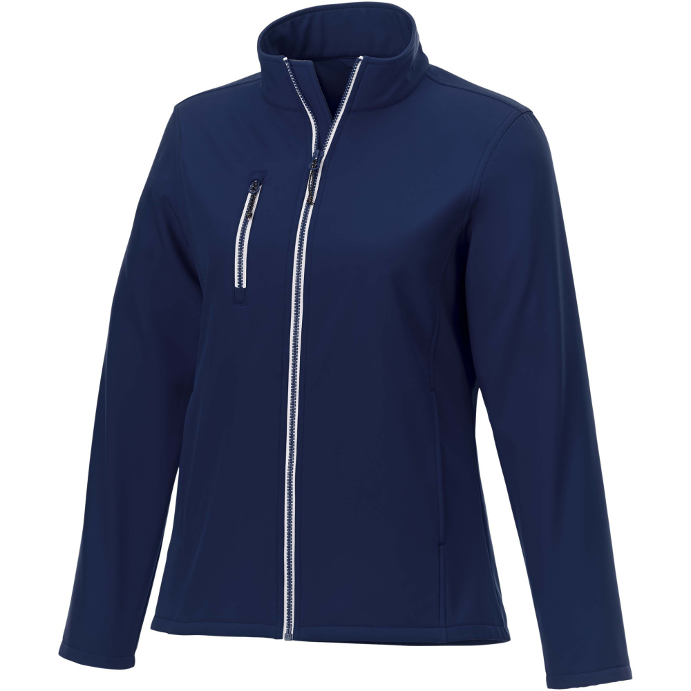 Logotrade Werbeartikel das Foto: Orion GRS Softshell-Jacke für Damen aus recyceltem Material
