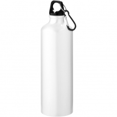 Logo trade promotional giveaway photo of: Oregon 770 ml aluminium water bottle with carabiner