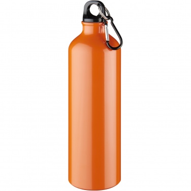 Logotrade business gift image of: Oregon 770 ml aluminium water bottle with carabiner