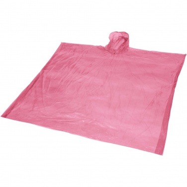 Logo trade promotional product photo of: Ziva disposable rain poncho with storage pouch