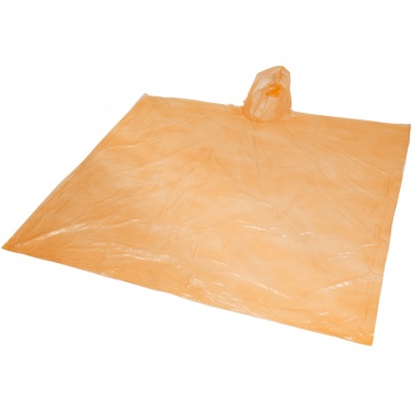 Logo trade advertising products image of: Ziva disposable rain poncho with storage pouch