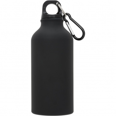 Logo trade promotional product photo of: Oregon 400 ml matte water bottle with carabiner