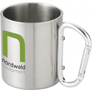 Logo trade corporate gifts picture of: Alps 200 ml insulated mug with carabiner