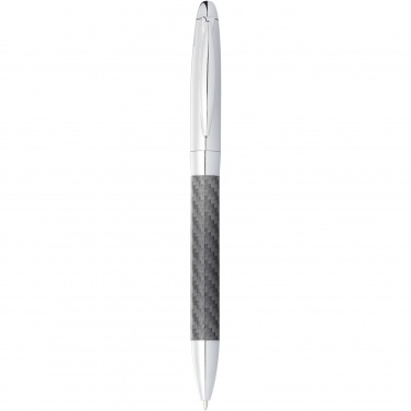 Logo trade advertising product photo of: Winona ballpoint pen with carbon fibre details