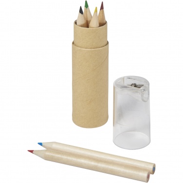 Logotrade business gifts photo of: Kram 6-piece coloured pencil set