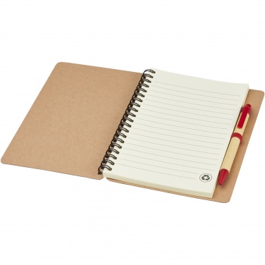 Logo trade corporate gifts image of: Priestly recycled notebook with pen