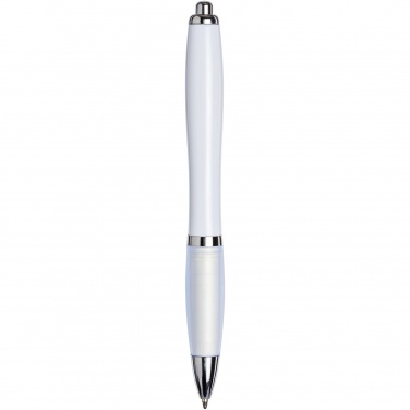 Logo trade promotional product photo of: Nash ballpoint pen with coloured barrel and grip