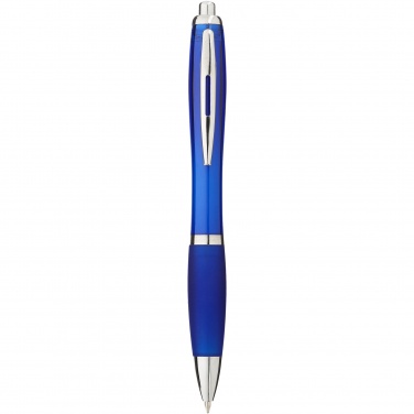Logo trade promotional items image of: Nash ballpoint pen with coloured barrel and grip