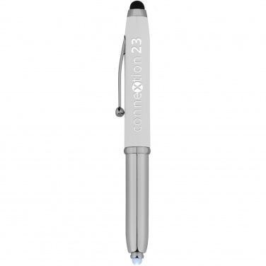 Logo trade corporate gift photo of: Xenon stylus ballpoint pen with LED light