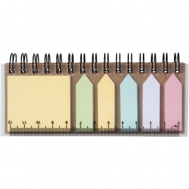 Logotrade advertising product image of: Spinner spiral notebook with coloured sticky notes