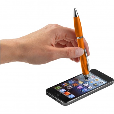 Logotrade promotional merchandise photo of: Nash stylus ballpoint pen with coloured grip