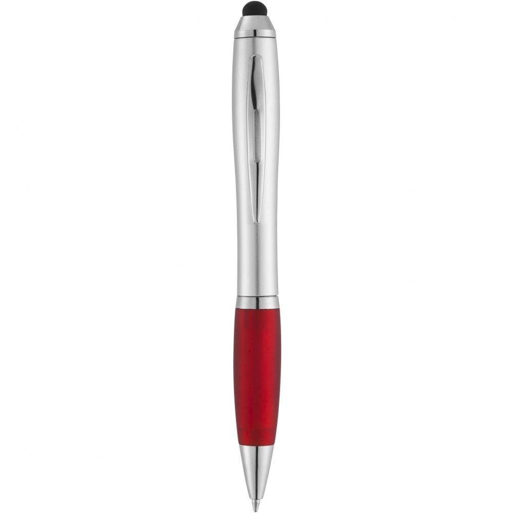 Logo trade promotional giveaway photo of: Nash stylus ballpoint with coloured grip