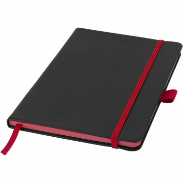 Logo trade promotional giveaways image of: Colour-edge A5 hard cover notebook
