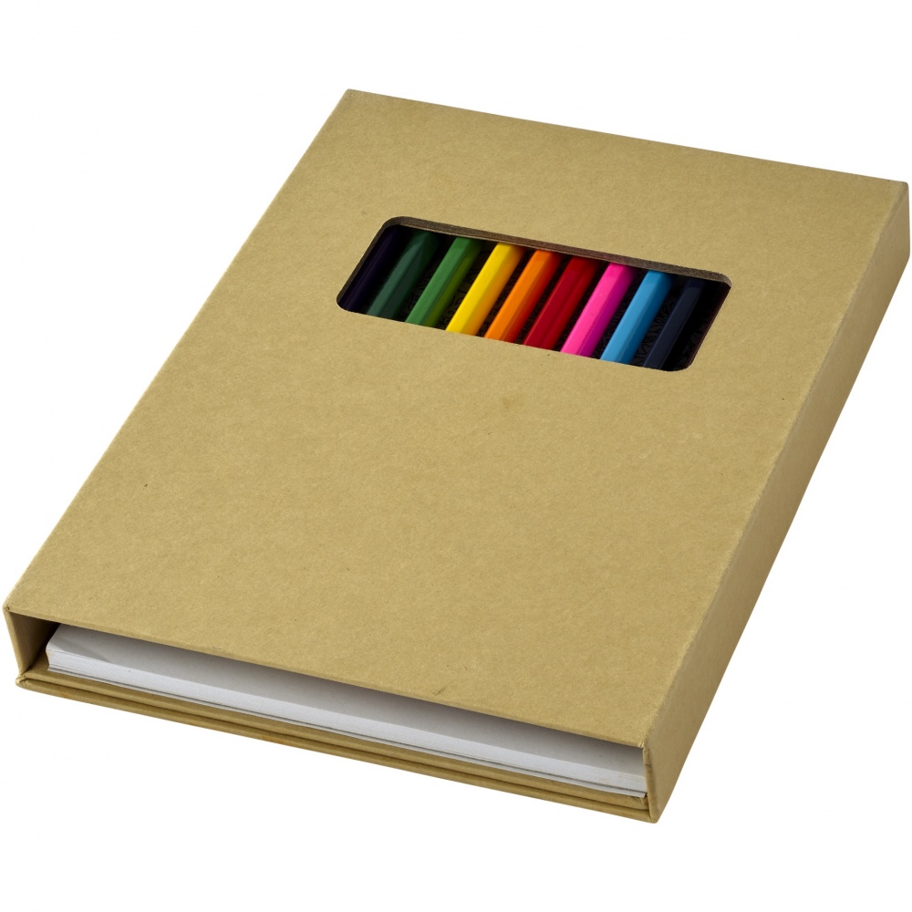 Logotrade business gift image of: Pablo colouring set with drawing paper