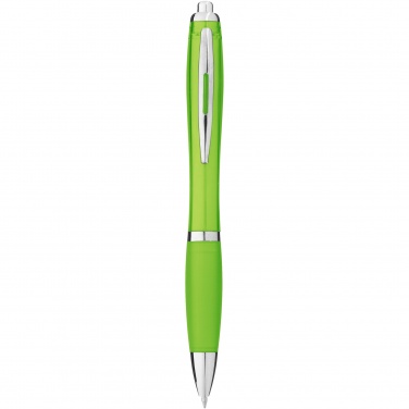 Logo trade promotional merchandise picture of: Nash ballpoint pen coloured barrel and grip