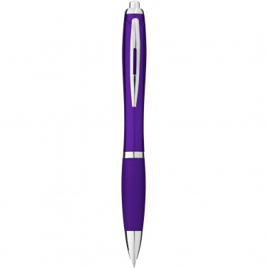 Logo trade promotional gifts image of: Nash ballpoint pen coloured barrel and grip