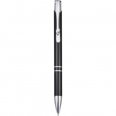 Logo trade promotional giveaway photo of: Moneta aluminium click ballpoint pen (blue ink)
