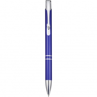 Logotrade promotional item picture of: Moneta aluminium click ballpoint pen (blue ink)