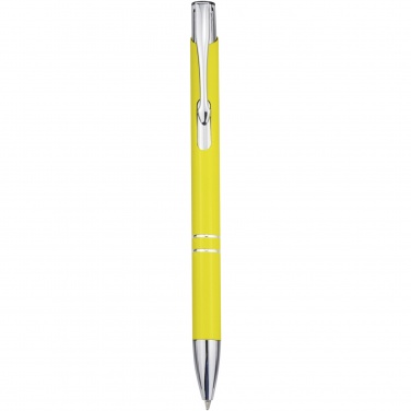 Logo trade promotional giveaways picture of: Moneta aluminium click ballpoint pen (blue ink)