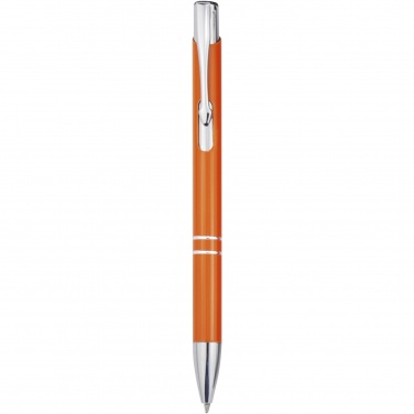 Logotrade promotional products photo of: Moneta aluminium click ballpoint pen (blue ink)