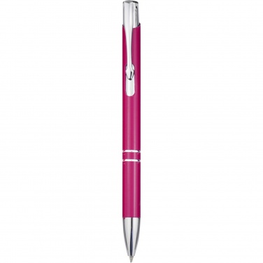 Logo trade business gifts image of: Moneta aluminium click ballpoint pen (blue ink)