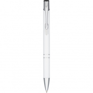 Logo trade promotional item photo of: Moneta anodized aluminium click ballpoint pen
