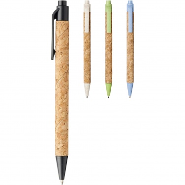 Logotrade corporate gift image of: Midar cork and wheat straw ballpoint pen
