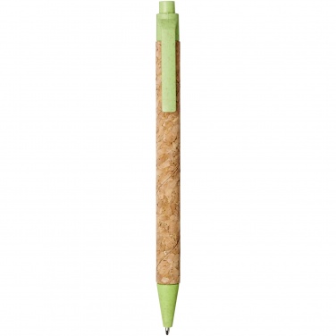 Logotrade promotional giveaway picture of: Midar cork and wheat straw ballpoint pen