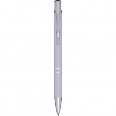 Logo trade promotional products image of: Moneta soft touch ballpoint pen