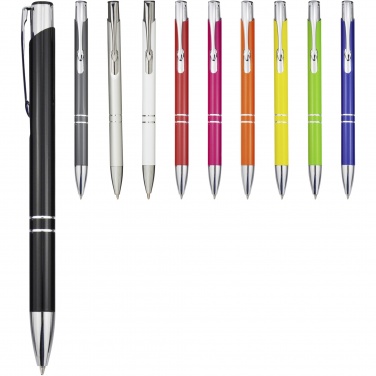 Logotrade advertising products photo of: Moneta aluminium click ballpoint pen (black ink)