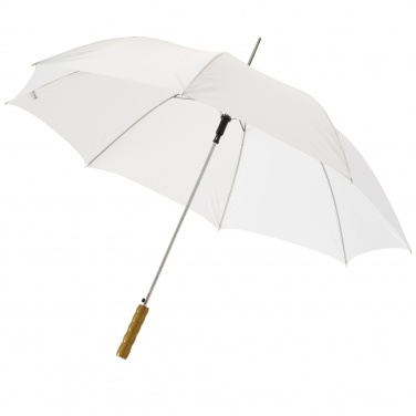 Logo trade corporate gifts image of: Lisa 23" auto open umbrella with wooden handle